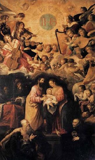 ROELAS, Juan de las Adoration of the Name of Jesus oil painting image